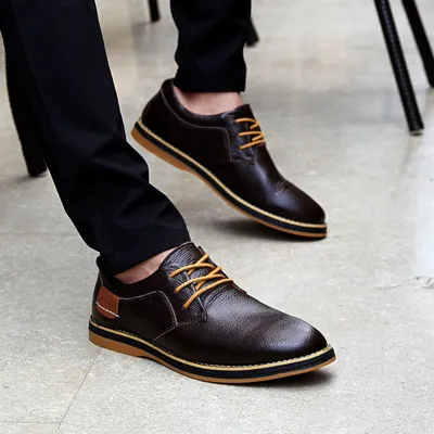 Large Size Leather Shoes Men 48 Leather British Shoes Men
