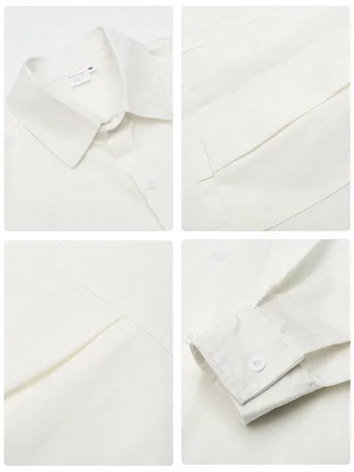 Men's And Women's Fashionable Simple Washed Long-sleeved Shirt Jacket