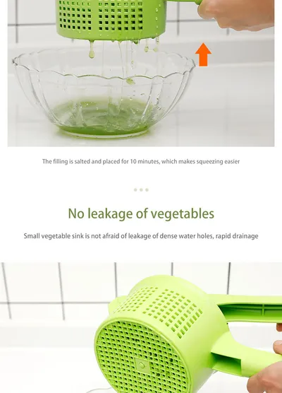 Vegetable Press Crusher Squeezing Dumpling Pie Filling Tools Food Water Squeezer Cooking Handheld Dehydrator Kitchen Accessories