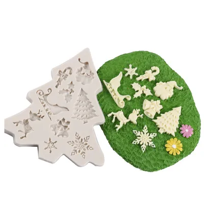 Christmas Tree DIY Silicone Fondant Baking Mold