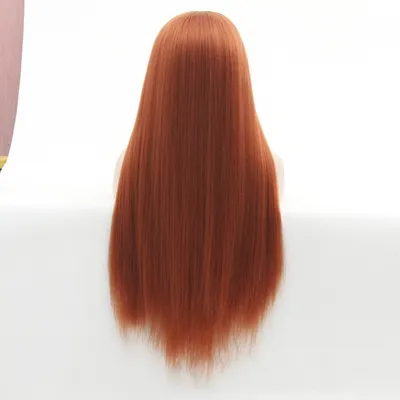 Front lace hair cover for long straight hair