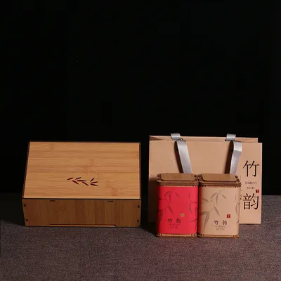 Packaging Bamboo High-end Creative Tea Storage Box