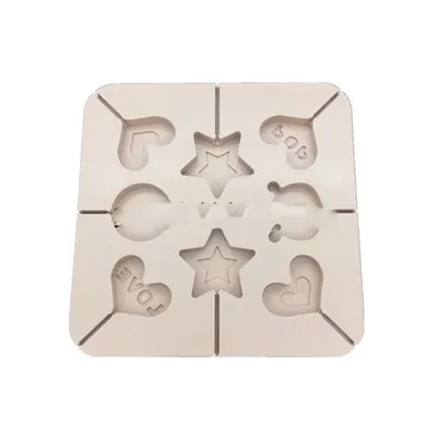 DIY Kids Square Love Cartoon Candy Cake Silicone Mold