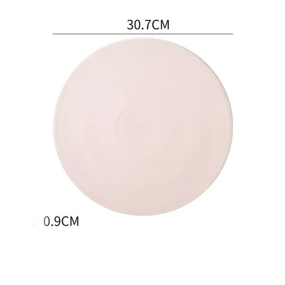 Home Simple Matte Round Sushi Plate