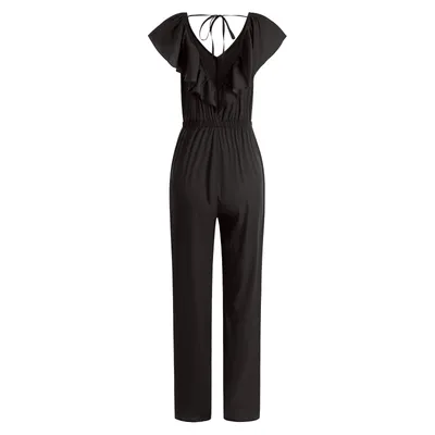 European And American Women's Fashion Slim Waist Jumpsuit