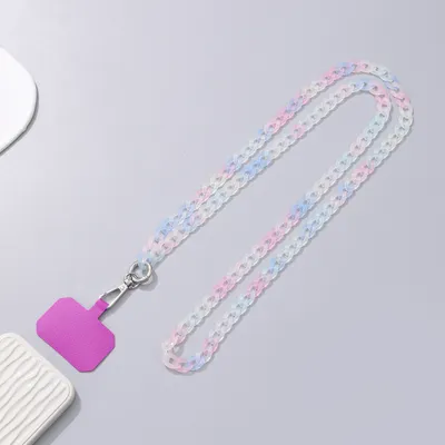 Mixed Color Colored Acrylic Crossbody Chain