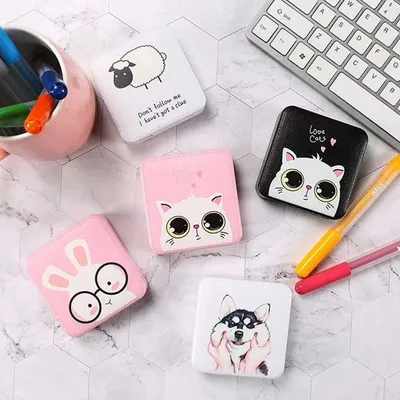 Ultra-thin cartoon girl portable power bank