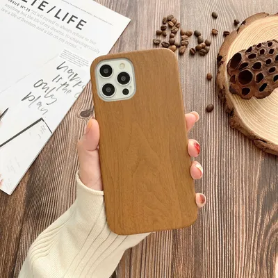 Home Wood Grain Phone Case Protector
