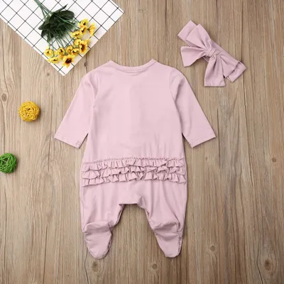 Baby Ruffle Costume Kids Romper Jumpsuit Suits Shirt Outfit