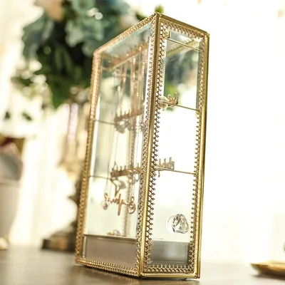 Glass copper bar storage box