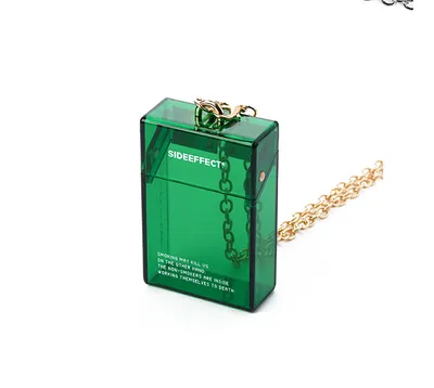 Acrylic Transparent Cigarette Case Diagonal Package