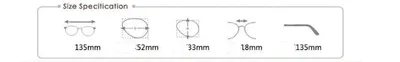 Ultra-simple Reading Glasses Stylish Rotating Round Focus