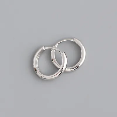 Women's Sterling Silver Ear Buckle Earrings