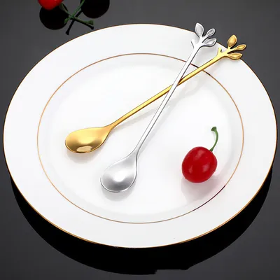 Creative Leaf Stainless Steel Dessert Fruit Spoon