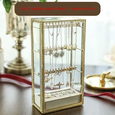 Glass copper bar storage box