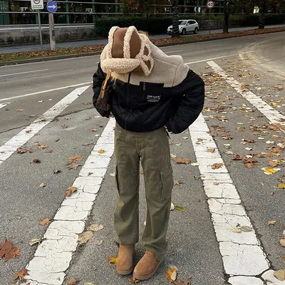 Women's Solid Color Loose Street Fashion Stand Collar Jacket