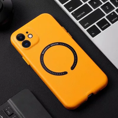Magnetic Leather Fine Hole Phone Case