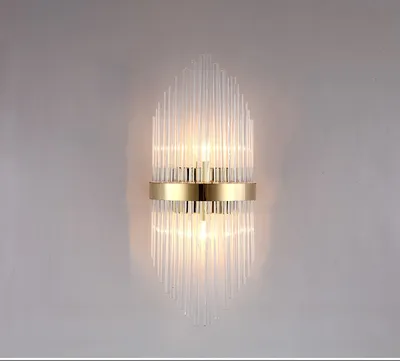 Modern Living Room Light Luxury Crystal Creative Wall Lamp