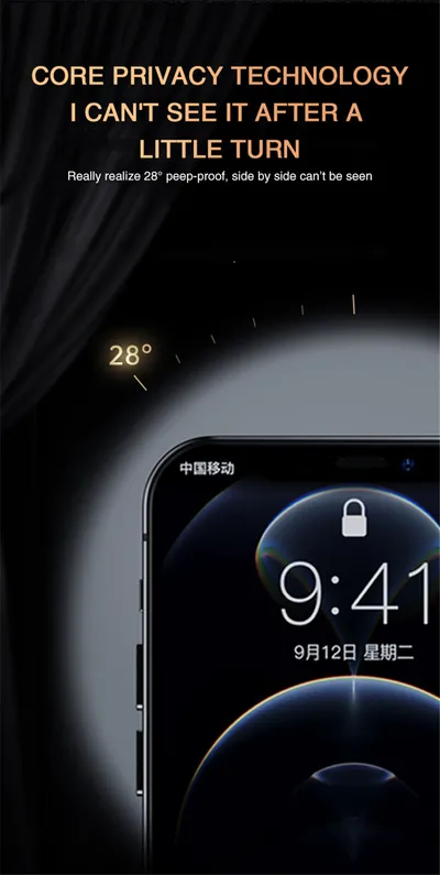 Mobile Phone Anti-peeping Tempered Film