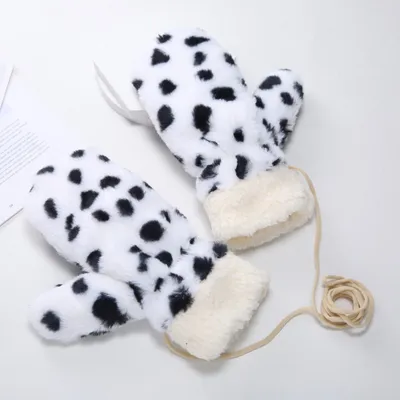 Alpaca Fleecefiber Thermal Gloves Women's Fleece-lined Halter Gloves