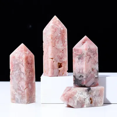 Natural Crystal Polished Rough Four-sided Single-pointed Column
