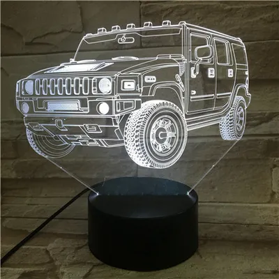 Gift Atmosphere Creative Bedroom Night Light 3D Light Touch