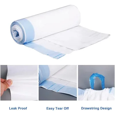 Pack Of 160 Commode Liners With Absorbent Pad Odorless Disposable Bags Universal