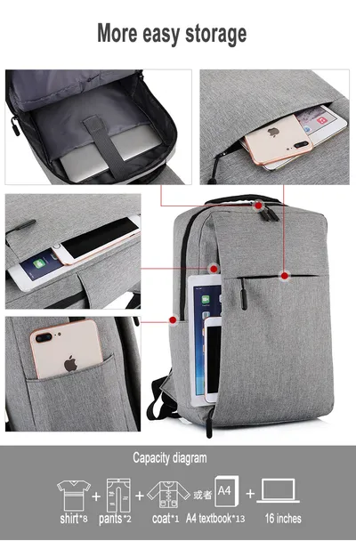 New Laptop Usb Backpack School Bag Rucksack Anti Theft Men Backbag Travel Daypacks Male Leisure Backpack Mochila Women Gril