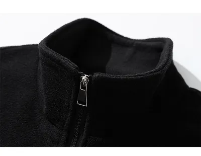 Men's Fashion Casual Fleece Hong Kong Style Sweatshirt Jacket