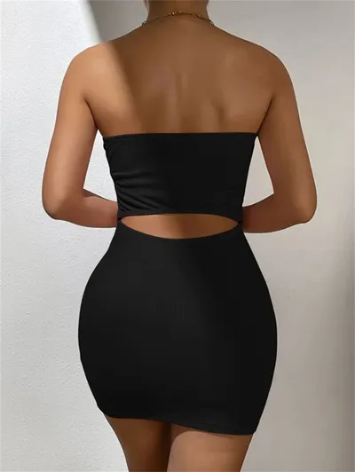 Spring And Summer Sexy Small Pit Strips Covering Breasts And Hips Skirt