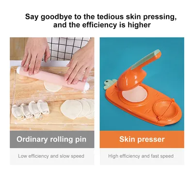 New 2 In 1 Kitchen Dumpling Making Tool Baking Pastry Manual Artifact For Pressing Dumpling Skin Wrapper Mould Dough Press Maker