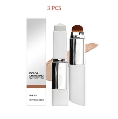 2-in-1 Color-Changing Foundation Stick Clear And Non-stuck Powder Daily External Foundation