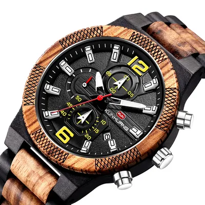 Men's wooden watch