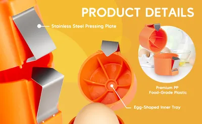 Egg Shell Opener For Hard Boiled Eggs Egg Peeler Tool Handheld Egg Topper Cutter Tool Easy Egg Cracker Tool Egg Slicer For Raw And Hard Boiled Eggs Kitchen Gadgets For Cooking And Baking