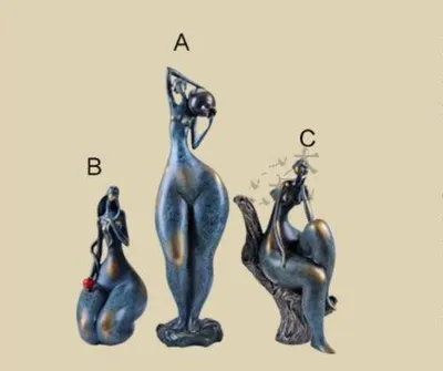 European And American Home Style Resin Craft Abstract Ornaments