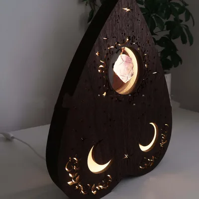 Creative Love Crystal Lamp Wooden Craft Decoration