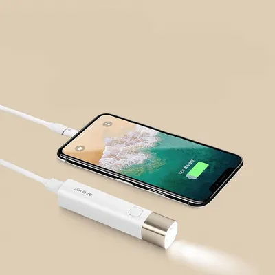 مصباح يدوي محمول X3S مع بنك طاقة