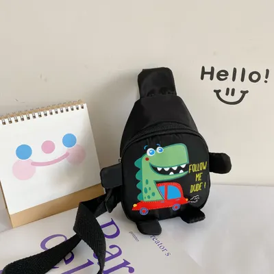 Cute cartoon dinosaur messenger bag