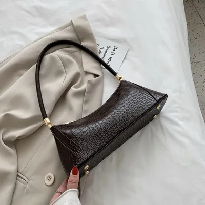 Temperament baguette shoulder bag