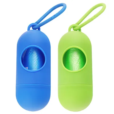 Dog Poop Bags Holder Pet Waste Bag Dispenser Doggy Poop Bag With Hook For Garbage Bags