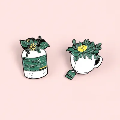 Men And Women Creativity Green Plant Shape Alloy Brooch
