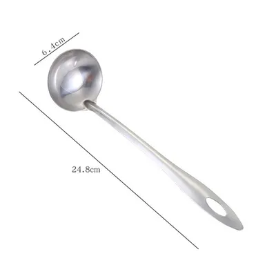 Hanging Stainless Steel Soup Spoon With Bare Body Handle Colander