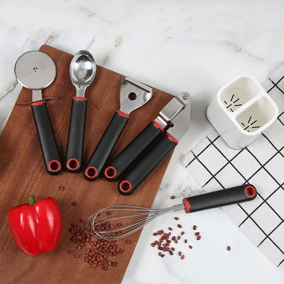 Kitchen Tool Set Can Opener Garlic Press Egg Beater Cheese Shaver Ice