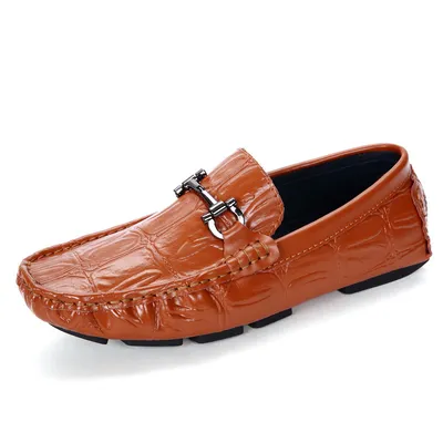 Spring and Summer Men's Peas Shoes Driving Small Leather Shoes