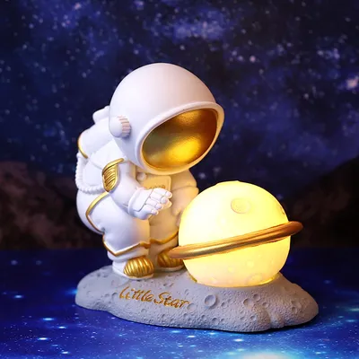 Cartoon Cute Spaceman Bedroom Table Decorations Small Ornaments