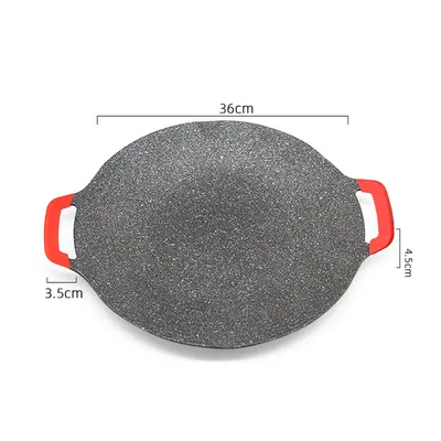 Outdoor Korean BBQ Plate Round Maifan Stone