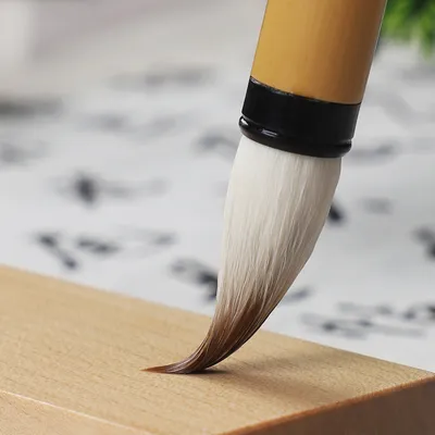 Small Script Purple Sheep Hair Brush
