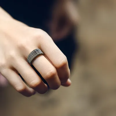 Copper Wire Winding Process Retro And Old Personality Ring