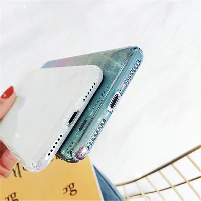 Gradient embossed raindrop phone case