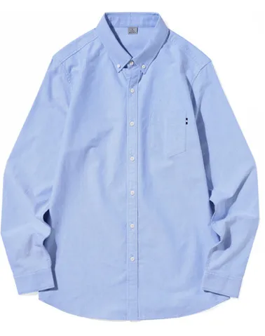 Autumn And Winter Men's Long-sleeved Casual Solid Color Shirt